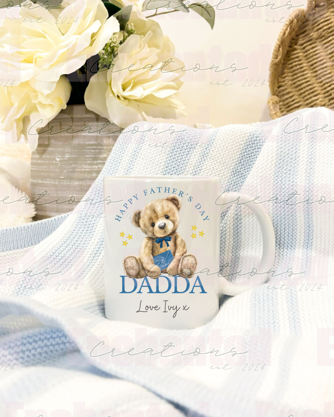 Blue father’s day mug