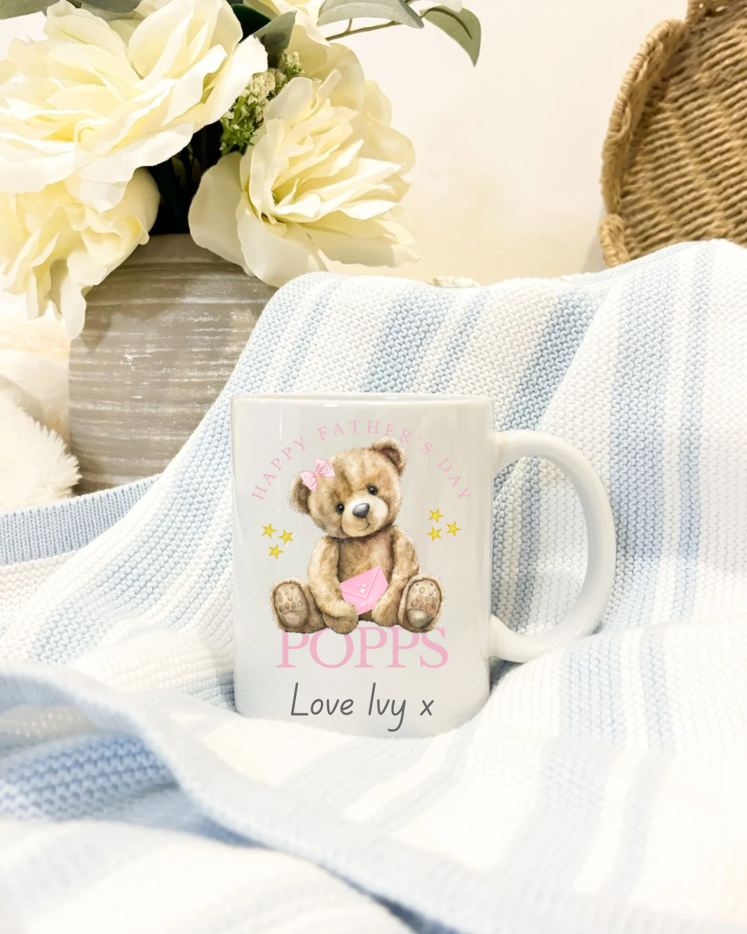 Pink father’s day mug