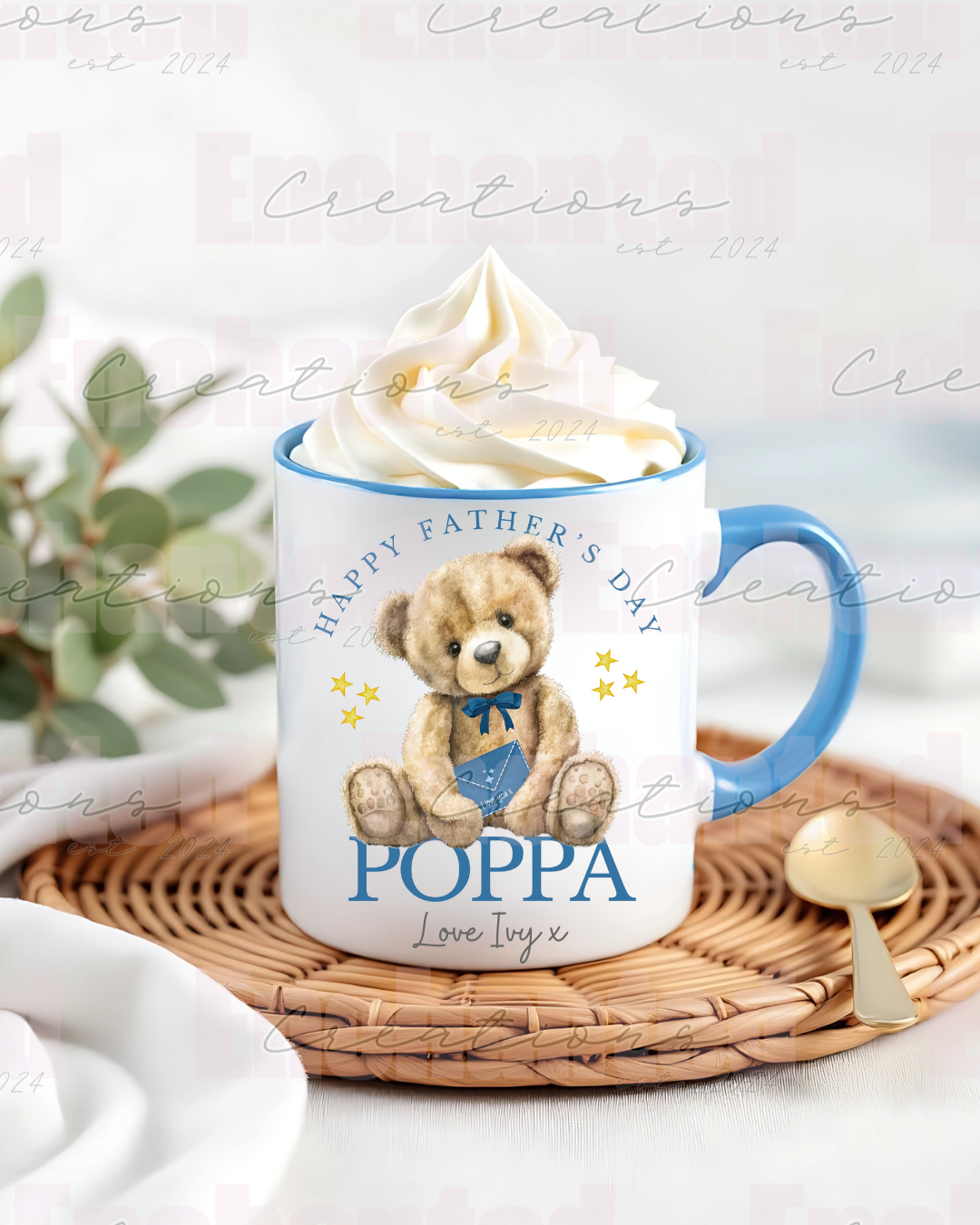 Blue father’s day mug
