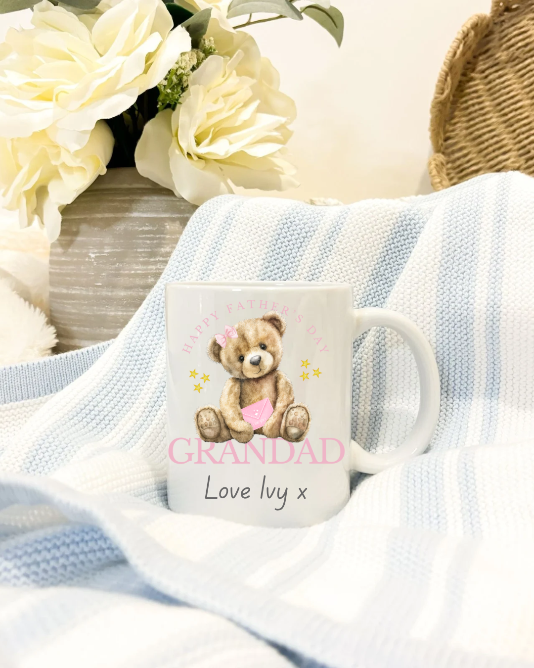 Pink father’s day mug