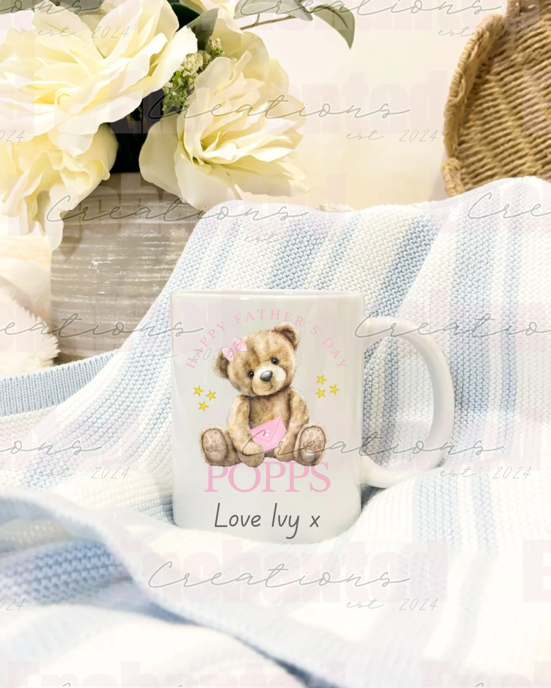 Pink father’s day mug