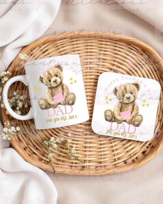 Mug & coaster set (Pink and Blue)