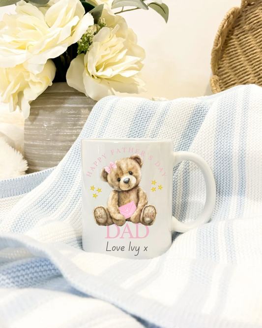 Pink father’s day mug