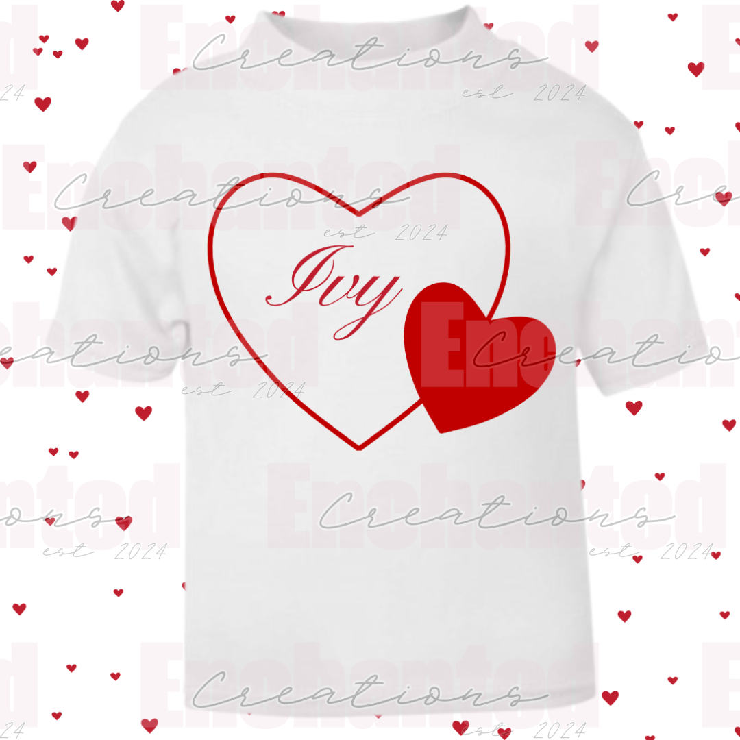 Valentines t-shirt (0 - 6 years)