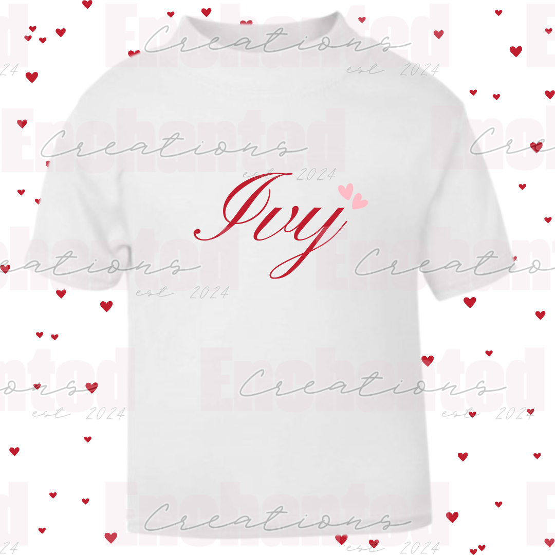 Valentines t-shirt (7 - 14 years)